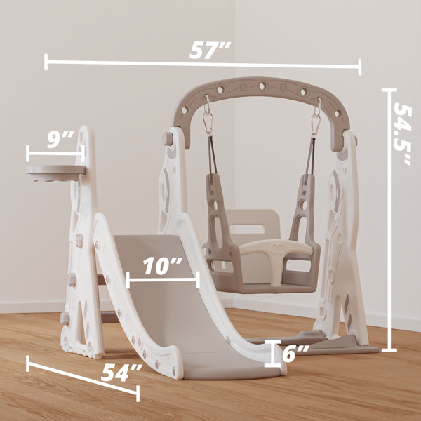 Parker & Charlotte Toddler and Slide for Indoor & Outdoor Kids